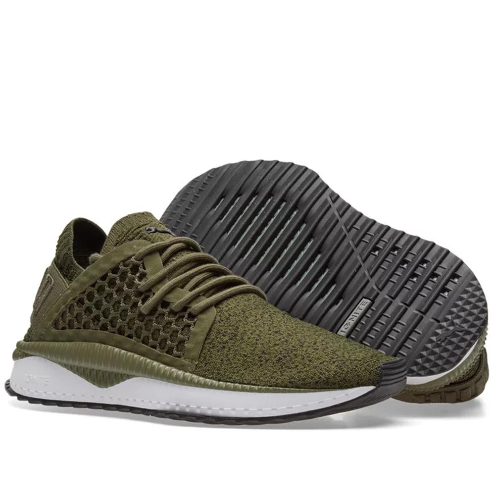 Puma tsugi netfit evoknit Oliva Verde/Bianco 365108 05 UK Taglia 10 NUOVO CON SCATOLA Puma tsugi netfit evoknit Oliva Verde/Bianco 365108 05 UK Taglia 10 NUOVO CON SCATOLA